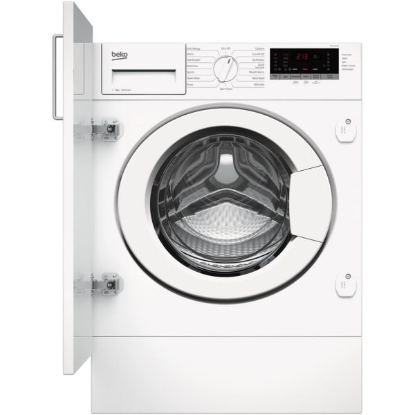 Beko WTIK74151F 7kg 1400rpm Integrated RecycledTub™ Washing Machine - White on Sale